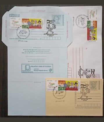 Hop n Shop - Philately Set of Azadi Ka Amrit Mahotsav 3 Postcards