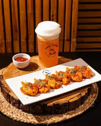 Darjeeling Wheat Veg Pan Fried Tomato Garlic Momo