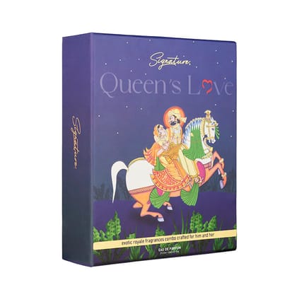 Signature Queen's Love Royal Unisex Perfume Gift Set | Long-Lasting Fragrance for Men & Women | King 30 ml + Queen 30 ml | Perfect Luxury Gift for Any Occasion | Elegant & Alluring Scent