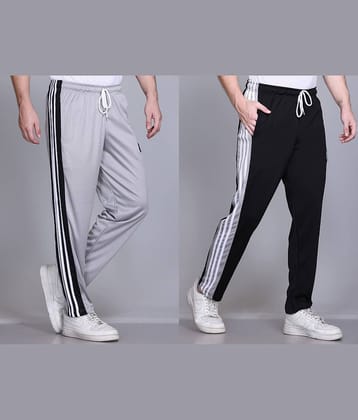 HVBK Multicolor Polyester Men's Trackpants ( Pack of 2 )
