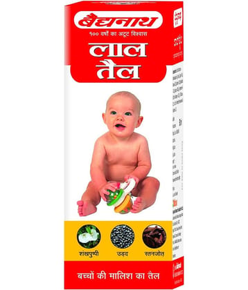 Baidyanath Lal Tel Ayurvedic Baby Massage Oil 100 Ml Pack of 2