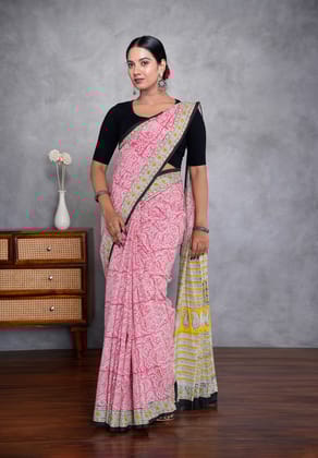 Jaipur Hand Block Print Saree