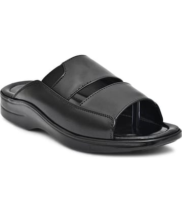 IVRAH - Black Men's Leather Slipper