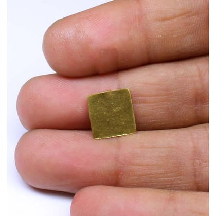 Pure Gold square piece chokor for lal kitab red book remedy