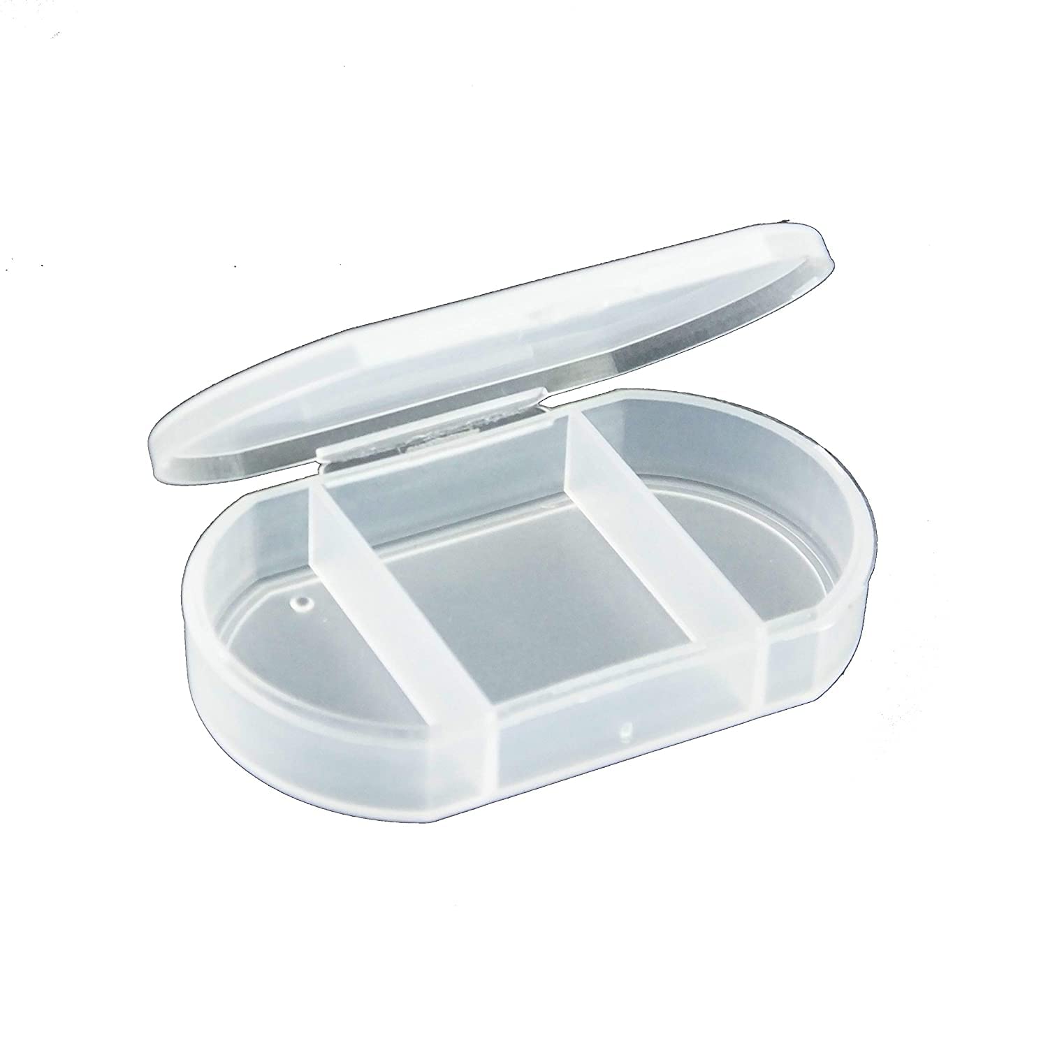Ezyfit Pocket Travel Pill Box Organizer with Compartment Medicine Storage Dispenser
