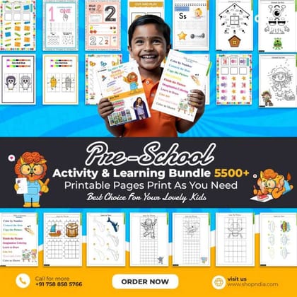 Shopndia 5500 Plus Engaging Worksheets Digital E-Bundle