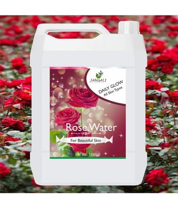 PURE Jangali ORGANICS Rose water face toner for glowing skin for all skin type 1 LITERT
