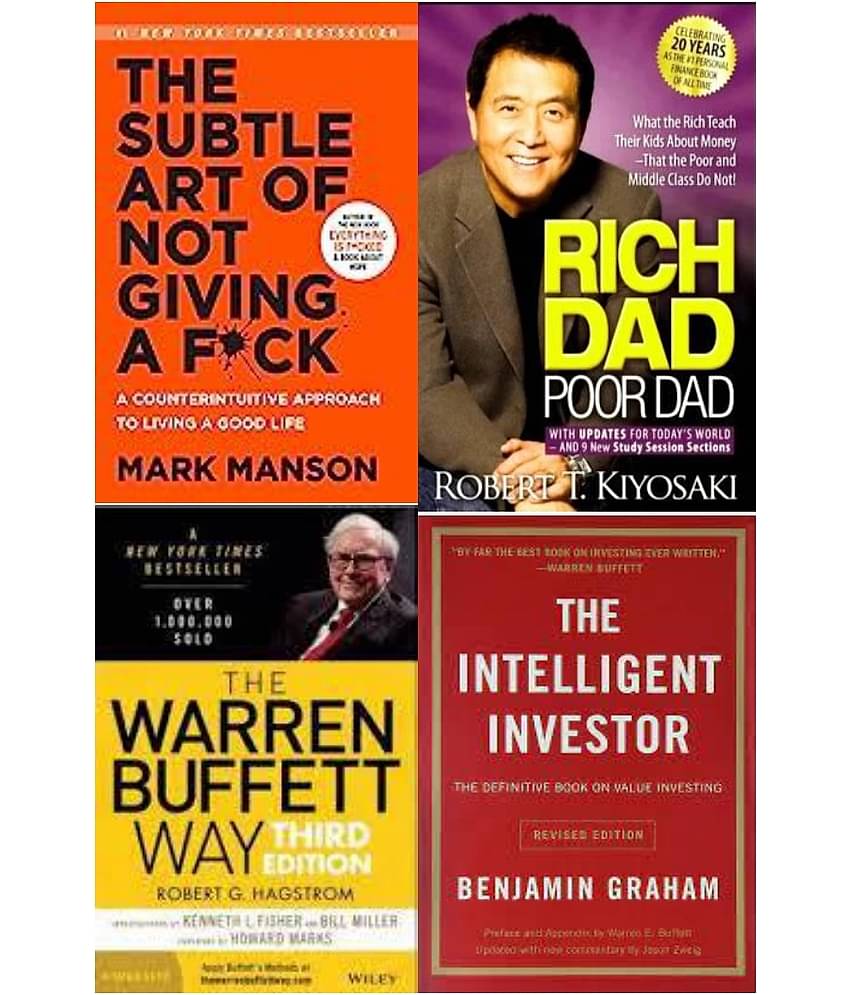 The Subtle Art + Rich Dad Poor Dad + The warren buffett way + Intelligent Investot
