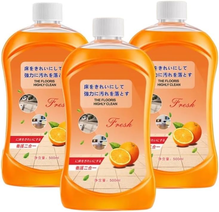 ELHAE Multipurpose Japanese Floor & Surface Cleaner Liquid | Long-Lasting Fresh Orange Fragrance | Effective Stain Removal & Deep Cleaning for Home, Tiles, Marble, Kitchen & More (1500Ml)
