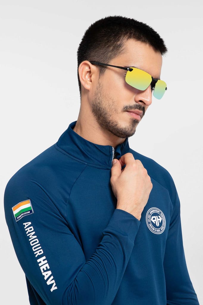 High Neck Blue Polo Jacket Patriot Collection (All Weather)