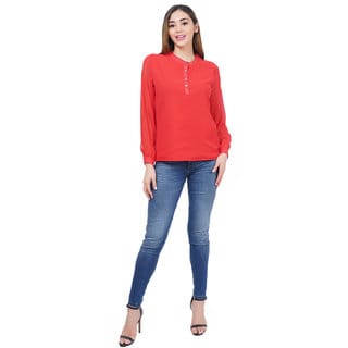 Solid Georgette Top Girls