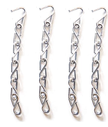 Laxmi Zula Swing S Hook Metal Links Chain(Pack of 4) 4 Hand Tool