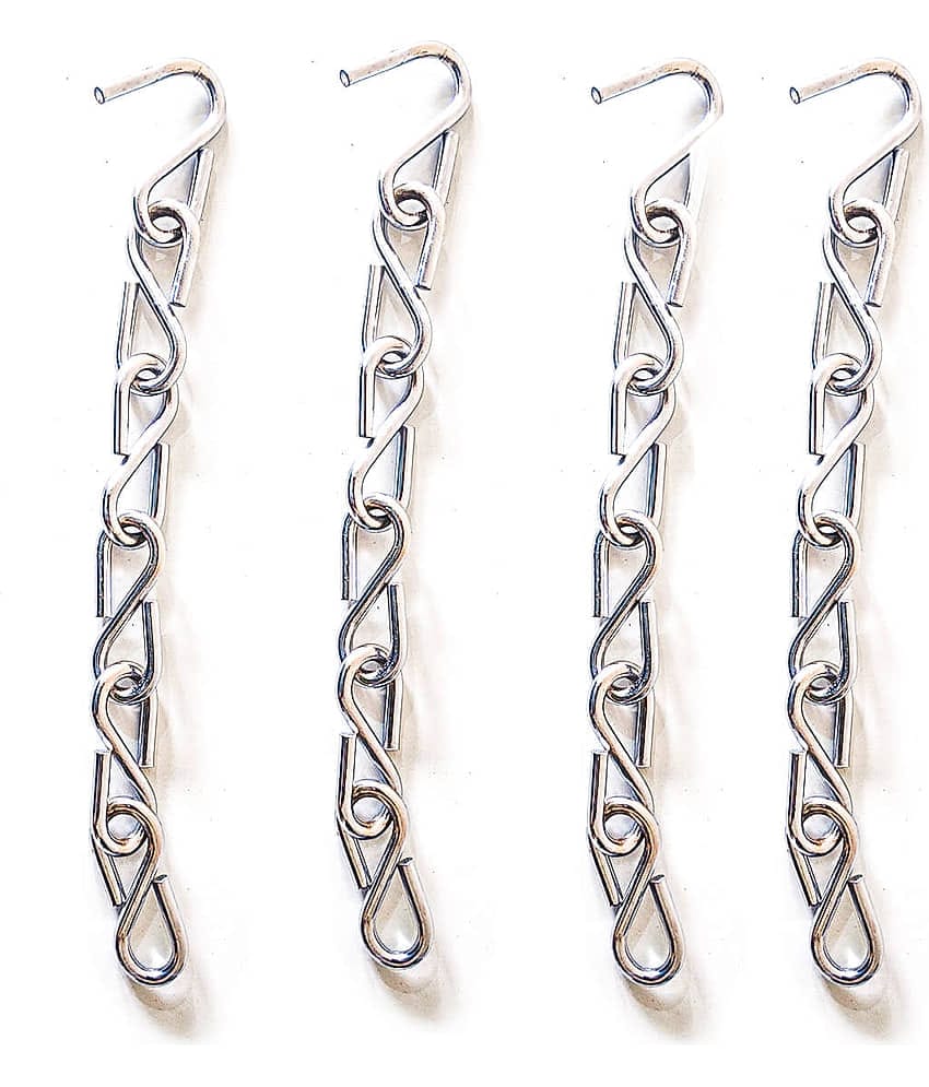 Laxmi Zula Swing S Hook Metal Links Chain(Pack of 4) 4 Hand Tool