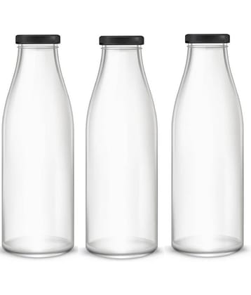 Somil Stylish Bottle White Water Bottle 1000 mL ( Set of 3 )