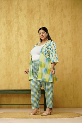 Divine Blue Cotton Co-ord 2 Piece Set