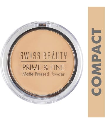 Swiss Beauty Prime & Fine Matte Pressed Powder Dark 10 g