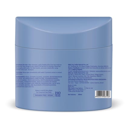 Yuthika Professional Ultra Care Hair Mask 500ml, Professional Hair Mask for Dull, Dry and Brittle hair, Advanced Hair Repair Mask