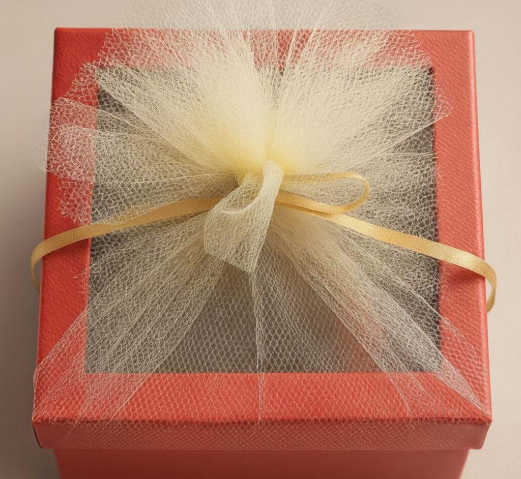 Rareity Wedding Gift Box | For Men & Women | Tulle Bow & Ribbon | Beautifully Wrapped Gift for Women and Men