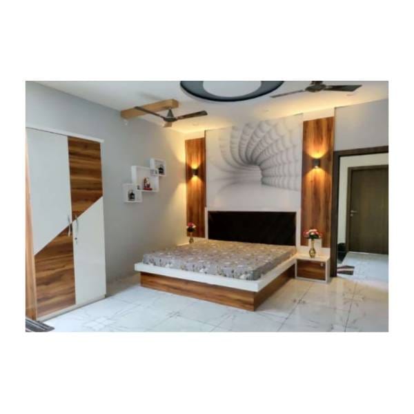 Interior Wooden Double Bed