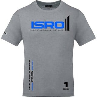 FastB Men Typography Round Neck Grey T-Shirt