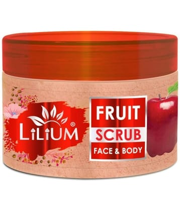 Lilium Face & Body Fruit Scrub 250GM, Nourishing Vitamins, Gently Removes Dead Skin Cells