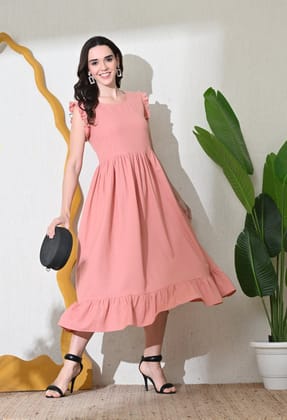 Peach Passion Dress-S / Peach