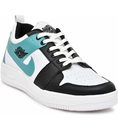 Mens Solid Synthetic Casual Shoes Size 8 (Sea-Green)