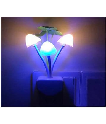 Mushroom Lamp Automatic Sensor Light Multi-Color Changing(Pack of 1)
