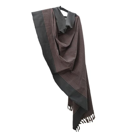 Dhaga Vishwas Ka Handloom Grey Cotton Stole