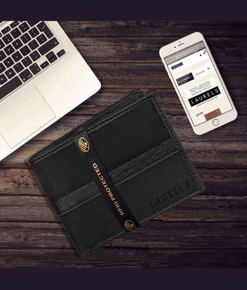 Laurels Leather Black Casual Regular Wallet