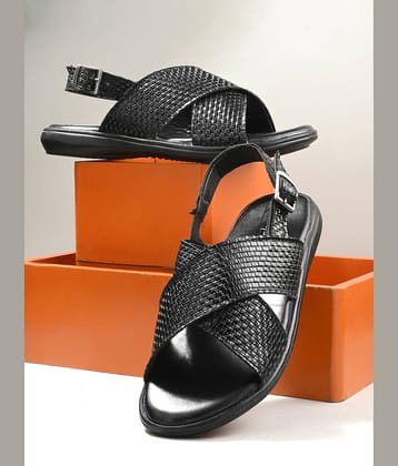 IVRAH - Black Men's Floater Sandals