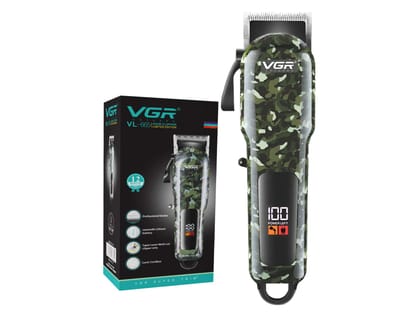 VGR VL-665 Limited Edition Hair Clipper For Men, Camouflage