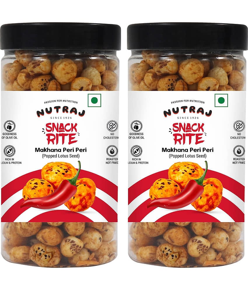 Nutraj Snackrite Roasted Makhana Peri Peri 70 g (Pack of 2), Roasted Foxnut)