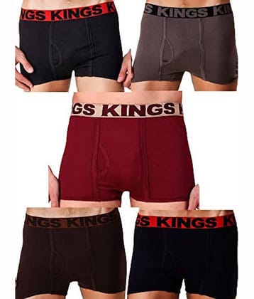 HAP Pack of 5 Cotton Trunks For Men's ( Multicolor )