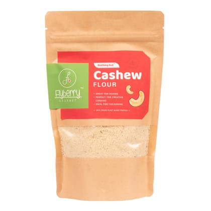 Flyberry Gourmet Cashew Flour, 150 g | 100% Vegan | Plant-Based Protein