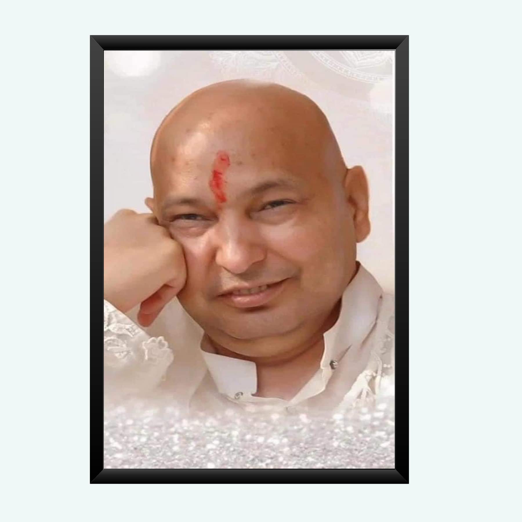NOKKES Guru ji Best Poster Photo With Frame For Home Bedroom Living room office Photo Frame Size 8X12 In_12