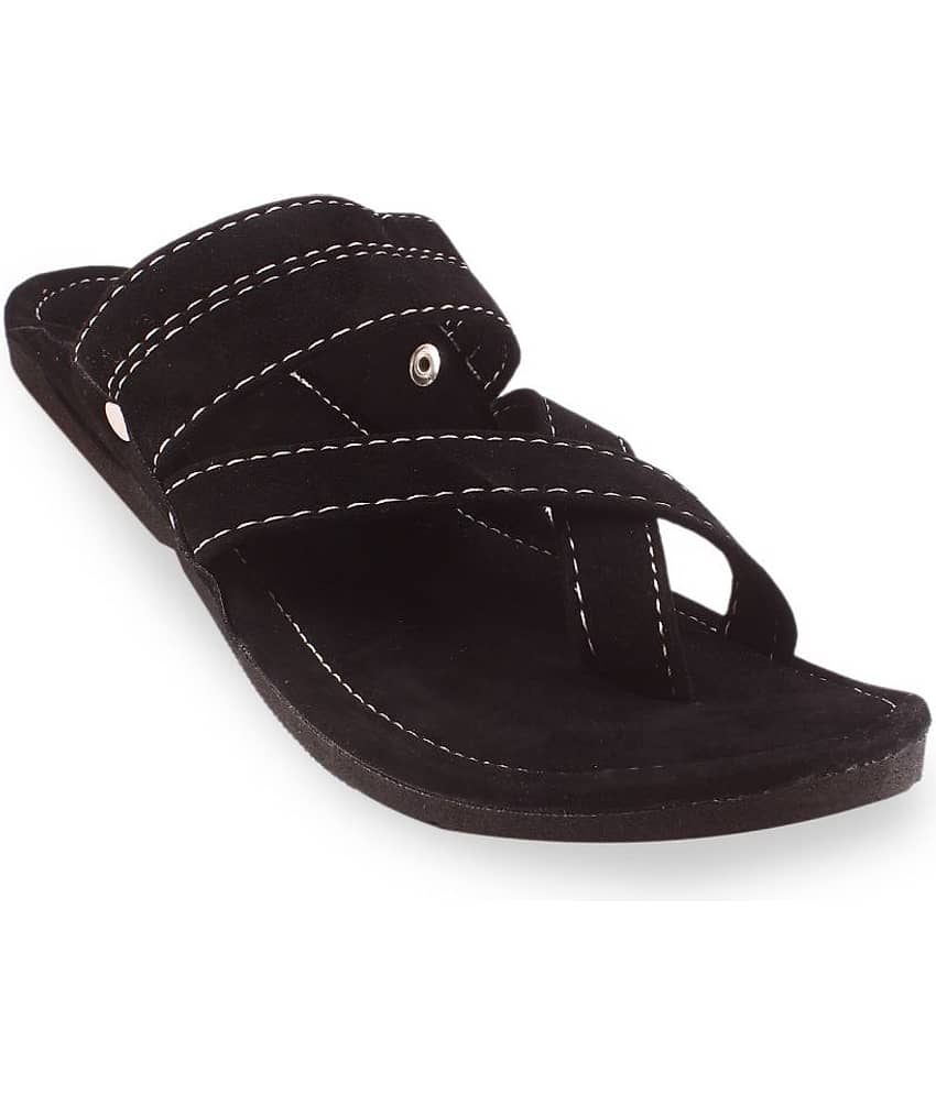Apratim - Black Men's Kolhapuris