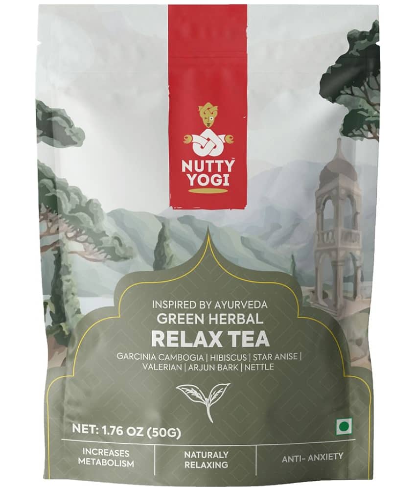 Nutty Yogi Nilgiri Tea Loose Leaf Green Herbal Relax 50 gm