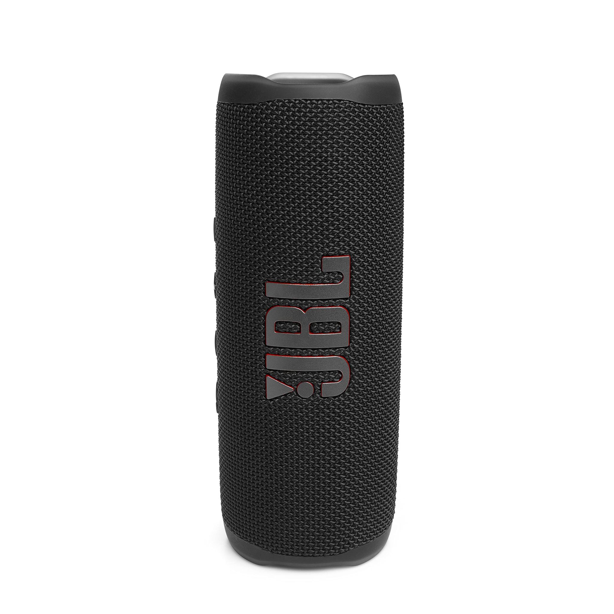 JBL Flip 6 Wireless Portable Bluetooth Speaker Pro Sound, Upto 12 Hours Playtime, IP67 Water & Dustproof, PartyBoost & Personalization App (Without Mic, Black) JBL Flip 6 Wireless Portable Bluetooth Speaker Pro Sound, Upto 12 Hours Playtime, IP67 Water &