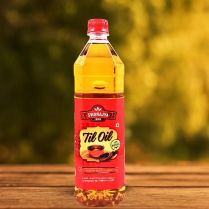 Swarajya India Pure Edible Til Oil 500ml Healthy and Nutritious for Daily Use