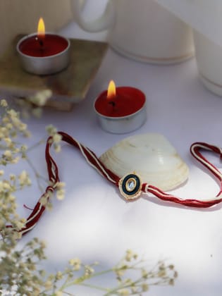 Viraj Kundan Rakhi-Red
