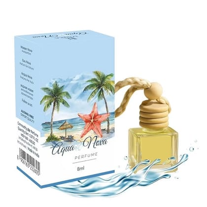 Aqua Nova Hanging Car Perfume 8ML Premium Ocean Breeze Essential Oil Car Freshener with Wooden Diffuser Cap Aqua Nova Hanging Car Perfume 8ML Premium Ocean Breeze Essential Oil Car Freshener with Wooden Diffuser Cap