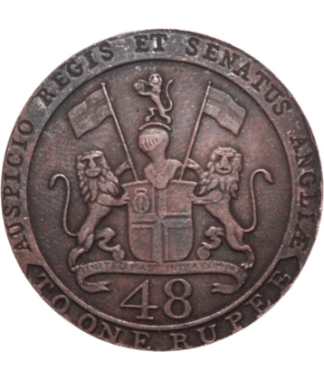 Rare 1/48 Rupee 1794 (British India) 1 Numismatic Coins