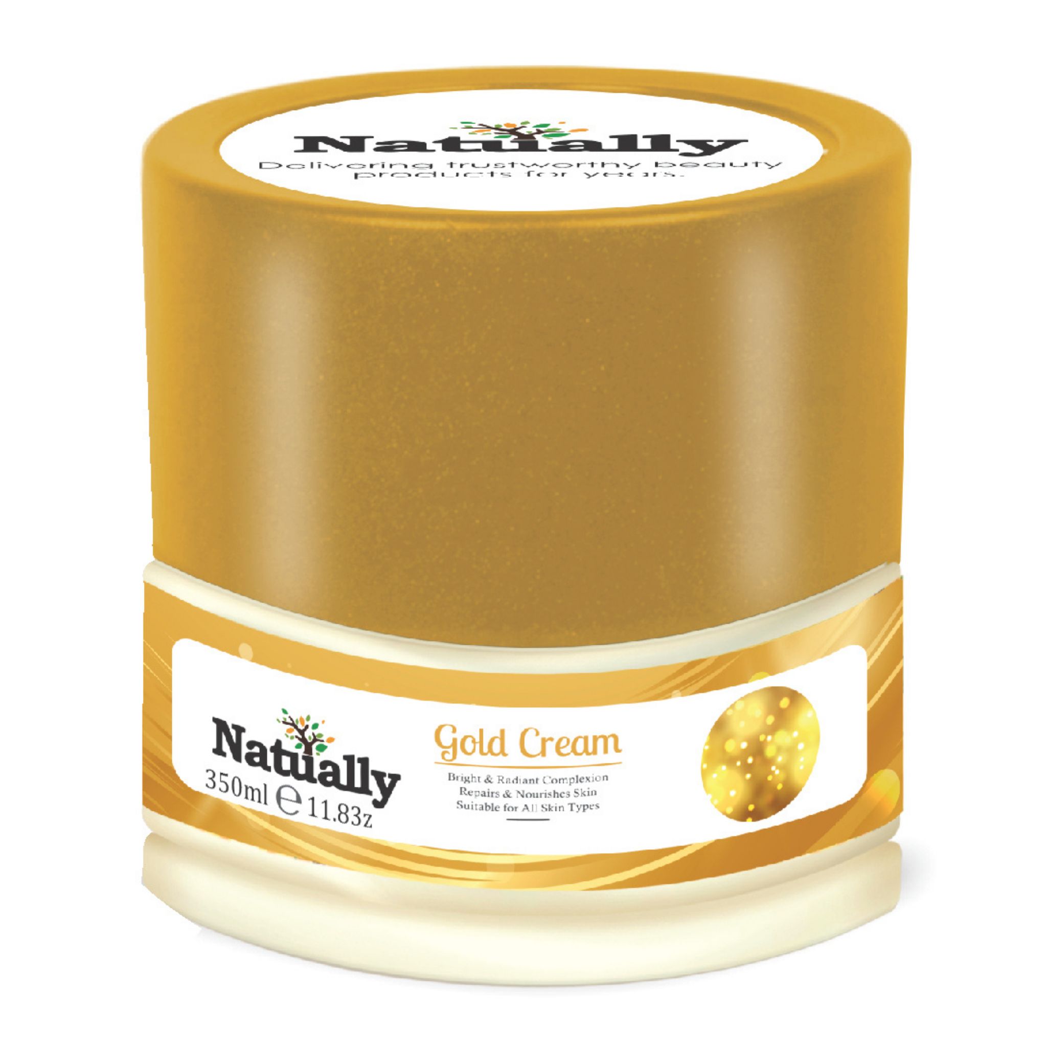 Natually Gold Cream |Bright & Radiant Complexion Repairs & Nourishes Skin | 350G