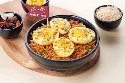 Hyderabadi Egg Biryani Bowl (Protein - 21g)