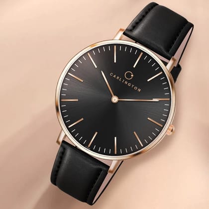 Iconic 2043 Black Analog Men's Watch