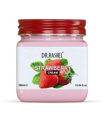 DR.RASHEL Straberry Face & Body Cream for Moisturization (380 ml) | Pack of 1