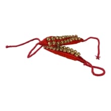 Kathak Big Bells Ghungroo Good Quality Ghungroo 2 Line Velvet Pad Indian Classical Dance