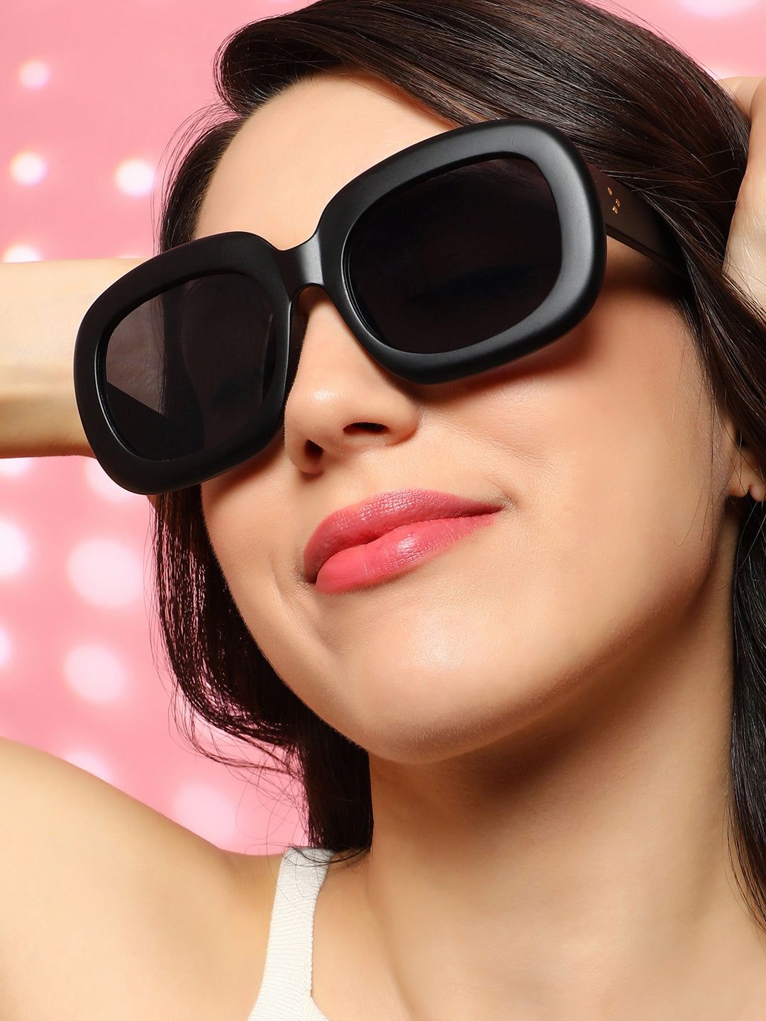 The Airport Oversized Sunglasses - Onyx Black-Sunglass