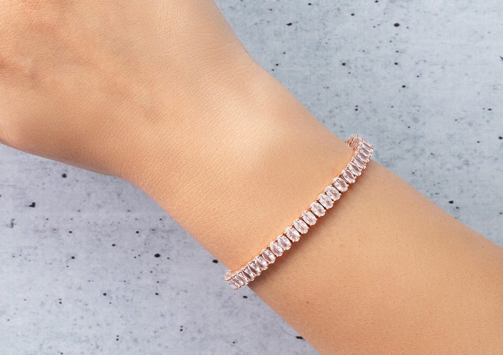 Infinite Ellipses Tennis Bracelet